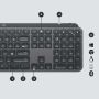 Logitech Mx Keys For Business toetsenbord Bluetooth Zwitsers Grafiet (920-010246) thumbnail