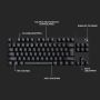 Logitech G G413 TKL SE toetsenbord USB QWERTY US International Zwart (920-010446) thumbnail
