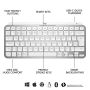 Logitech MX Keys Mini Minimalist Wireless Illuminated Keyboard (920-010480) thumbnail