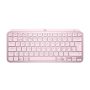 Logitech MX Keys Mini toetsenbord RF-draadloos + Bluetooth QWERTY Scandinavisch Roze (920-010494) thumbnail