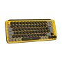 Logitech POP Keys Wireless Mechanical Keyboard With Emoji Keys toetsenbord RF-draadloos + Bluetooth QWERTY Scandinavisch Zwart, Grijs, Geel (920-010731) thumbnail