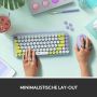 Logitech POP Keys Wireless Mechanical Keyboard With Emoji Keys toetsenbord Bluetooth QWERTY Engels Muntkleur (920-010736) thumbnail