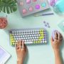 Logitech POP Keys Wireless Mechanical Keyboard With Emoji Keys toetsenbord Bluetooth QWERTY Engels Muntkleur (920-010736) thumbnail
