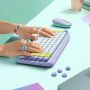 Logitech POP Keys Wireless Mechanical Keyboard With Emoji Keys toetsenbord Bluetooth QWERTY Engels Muntkleur (920-010736) thumbnail