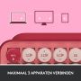 Logitech POP Keys Wireless Mechanical Keyboard With Emoji Keys toetsenbord Universeel Bluetooth QWERTY Engels Roze (920-010737) thumbnail