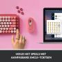 Logitech POP Keys Wireless Mechanical Keyboard With Emoji Keys toetsenbord Universeel Bluetooth QWERTY Engels Roze (920-010737) thumbnail