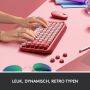 Logitech POP Keys Wireless Mechanical Keyboard With Emoji Keys toetsenbord Universeel Bluetooth QWERTY Engels Roze (920-010737) thumbnail