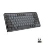 Logitech MX Mini Mechanical toetsenbord RF-draadloos + Bluetooth QWERTY US International Grafiet, Grijs (920-010782) thumbnail