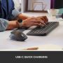 Logitech MX Keys combo for Business Gen 2 toetsenbord Inclusief muis RF-draadloos + Bluetooth QWERTY US International Grafiet (920-010933) thumbnail