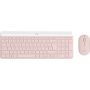 Logitech MK470 Slim Combo toetsenbord Inclusief muis RF Draadloos QWERTY US International Roze (920-011322) thumbnail