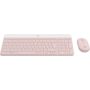 Logitech MK470 Slim Combo toetsenbord Inclusief muis RF Draadloos QWERTY US International Roze (920-011322) thumbnail