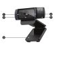 Logitech Hd Pro C920 webcam 3 MP 1920 x 1080 Pixels USB 2.0 Zwart (960-001055) thumbnail