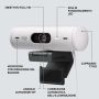 Logitech Brio 500 webcam 4 MP 1920 x 1080 Pixels USB-C Wit (960-001428) thumbnail