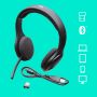 Logitech H800 Bluetooth WIRELESS HEADSET Voor computers, smartphones en tablets (981-000338) thumbnail