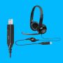 Logitech H390 USB Computer Headset Met rijke digitale audio en knoppen op de draad (981-000406) thumbnail