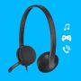 Logitech H340 USB Computer Headset Met digitale audio (981-000475) thumbnail