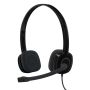 Logitech H151 Stereo Headset voor meerdere apparaten met bediening op de draad (981-000589) thumbnail