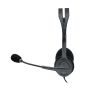 Logitech H111 Headset Bedraad Hoofdband Kantoor/callcenter Grijs (981-000593) thumbnail