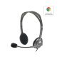 Logitech H111 Headset Bedraad Hoofdband Kantoor/callcenter Grijs (981-000593) thumbnail