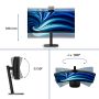 Philips 3000 series 34B2U3600CH/00 computer monitor 86,4 cm (34") 3440 x 1440 Pixels Wide Quad HD LCD Zwart (34B2U3600CH/00) thumbnail