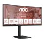 AOC E4 CU34E4CV computer monitor 86,4 cm (34") 3440 x 1440 Pixels UltraWide Quad HD LCD Zwart (CU34E4CV) thumbnail