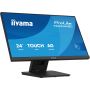 iiyama ProLite T2454MSC-B3AG computer monitor 60,5 cm (23.8") 1920 x 1080 Pixels Full HD LED Touchscreen Multi-gebruiker Zwart (T2454MSC-B3AG) thumbnail