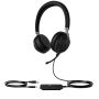 Yealink UH38 Dual Teams Headset Bedraad en draadloos Hoofdband Oproepen/muziek Bluetooth Zwart (1308085) thumbnail