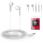Huawei AM116 Headset Bedraad In-ear Oproepen/muziek Zilver, Wit (22040281) thumbnail