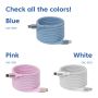 CLUB3D USB-C® Magnetic-Coil 240W PD3.1 Blue Cable 2m / 6.56ft Fast Charging (CAC-3030) thumbnail