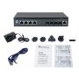 LevelOne XEL-0891 Managed L3 10G Ethernet (100/1000/10000) Desktop Grijs thumbnail