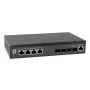 LevelOne XEL-0891 Managed L3 10G Ethernet (100/1000/10000) Desktop Grijs thumbnail
