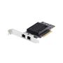 StarTech.com 2-Port PCIe 10Gb Ethernet Netwerkkaart, 10GbE Netwerk Adapter, Broadcom BCM57416 Chipset, Dual RJ45 10GBase-T/Gigabit, NIC Kaart, Windows & Linux, TAA (PR210B-NETWORK-CARD) thumbnail