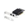 StarTech.com 2-Port PCIe 10Gb Ethernet Netwerkkaart, 10GbE Netwerk Adapter, Broadcom BCM57416 Chipset, Dual RJ45 10GBase-T/Gigabit, NIC Kaart, Windows & Linux, TAA (PR210B-NETWORK-CARD) thumbnail