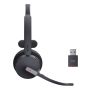Yealink WH64 Hybrid Mono UC Headset Draadloos Hoofdband Kantoor/callcenter Micro-USB Bluetooth Zwart (481422) thumbnail