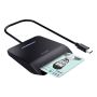 Trust Primo Smartcard Reader - Smartcardlezer – USB en USB-C aansluiting – Compact ontwerp – Zwart (26061) thumbnail