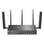 TP-Link Omada ER706WP-4G draadloze router Gigabit Ethernet Dual-band (2.4 GHz / 5 GHz) Zwart (ER706WP-4G) thumbnail