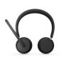 Lenovo 6550 Headset Draadloos Hoofdband Kantoor/callcenter USB Type-C Bluetooth Zwart thumbnail
