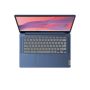 Lenovo IdeaPad Slim 3 Chrome 14M868 MediaTek Kompanio 520 Chromebook 35,6 cm (14") Full HD 8 GB LPDDR4x-SDRAM 128 GB eMMC Wi-Fi 6 (802.11ax) ChromeOS Engels Blauw (82XJ003GMH) thumbnail