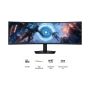 Samsung S49FG912EU computer monitor 124,5 cm (49") 5120 x 1440 Pixels Dual QHD LCD Zwart (LS49FG912EUXEN) thumbnail