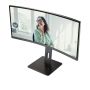 AOC CU34P3CV computer monitor 86,4 cm (34") 3440 x 1440 Pixels UltraWide Quad HD LED Zwart (CU34E4CW) thumbnail