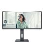 AOC CU34P3CV computer monitor 86,4 cm (34") 3440 x 1440 Pixels UltraWide Quad HD LED Zwart (CU34E4CW) thumbnail