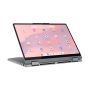 Lenovo Chrome 2in1 14IRU10 Intel Core 5 120U Chromebook 35,6 cm (14") Touchscreen WUXGA 8 GB LPDDR5-SDRAM 128 GB UFS Wi-Fi 6E (802.11ax) ChromeOS Engels Grijs (83LL0002MH) thumbnail