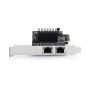 StarTech.com 2-Port 5G Gigabit PCIe Ethernet Adapter Kaart, 5G/2.5G/1G/100M/10M PCI Express Netwerkkaart, Realtek RTL8126, Windows en Linux, TAA Compliant (PR25GR-NETWORK-CARD) thumbnail