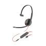 HP Poly Poly Blackwire C3215 Monaural Headset + draagetui thumbnail