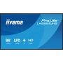 iiyama LH8664UHS-B3AG beeldkrant Digitale signage flatscreen 2,17 m (85.6") Wifi 450 cd/m² 4K Ultra HD Zwart Type processor Android 24/7 (LH8664UHS-B3AG) thumbnail