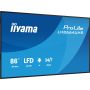 iiyama LH8664UHS-B3AG beeldkrant Digitale signage flatscreen 2,17 m (85.6") Wifi 500 cd/m² 4K Ultra HD Zwart Type processor Android 24/7 (LH8664UHS-B3AG) thumbnail