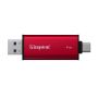 Kingston Technology 1TB Draagbare SSD met Dual USB-A/C, tot 1050MB/s USB 3.2 Gen 2 (SPSD/1TB) thumbnail