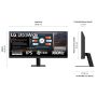 LG 29U511A-B computer monitor 73,7 cm (29") 2560 x 1080 Pixels WFHD LCD Zwart (29U511A-B) thumbnail