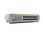 Allied Telesis FS710/16E Unmanaged Fast Ethernet (10/100) 1U Groen, Grijs (FS710/16E-60) thumbnail
