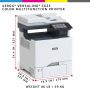 Xerox VersaLink C625 A4 50 ppm dubbelzijdig kopiëren en printen, scannen en faxen, geschikt voor PS3 PCL5e/6 2 laden voor max. 650 vel (C625/DN) thumbnail